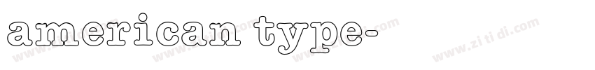 american type字体转换